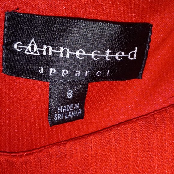 Bright Cherry Red Asymmetrical Ruffled Layered Tank Top Formal Dress - Picture 6 of 6